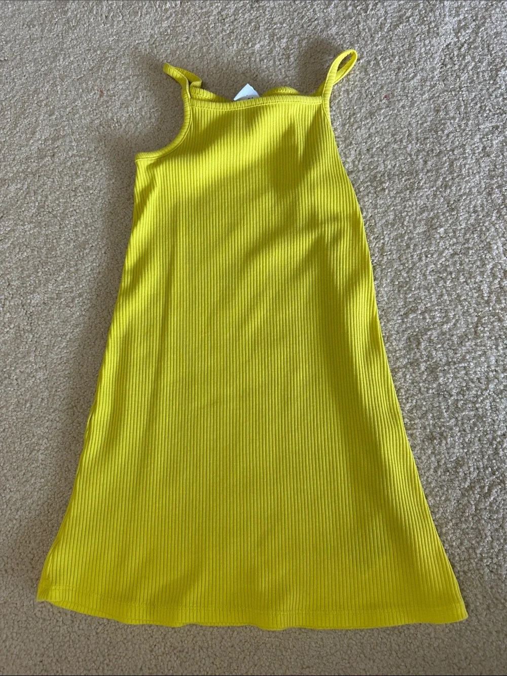 Old Navy Set of 4 Ribbed Tank Top dresses in Yellow, Aqua, Lilac & Coral.